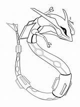 Coloring Pages Rayquaza sketch template