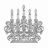 Descarga Diseño De Candelabro Vintage Elegante Coloring Pages En Línea  sketch template