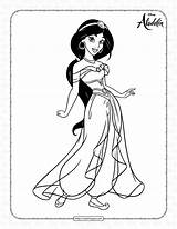 Free Printable Princess Jasmine Coloring Pages sketch template