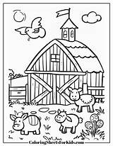 Barn Coloring Pages Free Downloads  Sheets For Kids sketch template