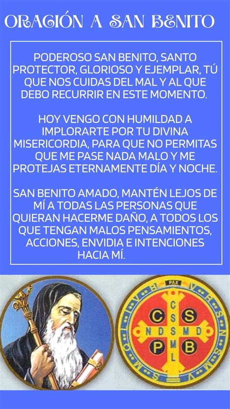 Oración a San Benito 🙏🤗 | Pray, God, Latina