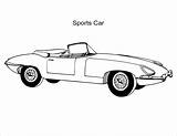 Jaguar Car Coloring Page sketch template