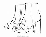 Stylish Female Shoe Coloring Page For Kids  Free Shoes Printable sketch template