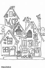 Activity Village Alphabet For coloring sketch template