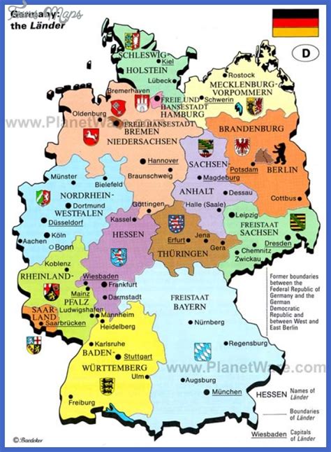 Germany Map Tourist Attractions - Toursmaps.com