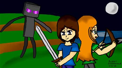 Minecraft: Steve & Alex (Fan-Art) by MrRussellgro on Newgrounds