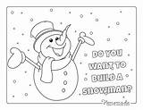 Snowman Top Hat Coloring Page sketch template