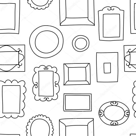 Image result for Line drawings of Picture frames in gallery | School art projects, Free vector ...