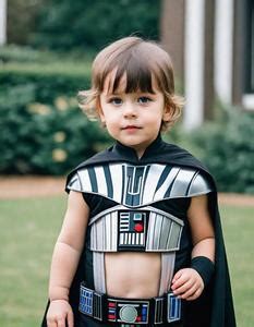 Darth Vader Costume Kids Fancy Dress Face Swap ID:887961