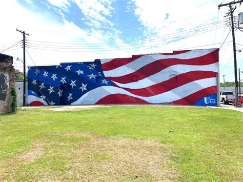 American Flag mural completed at The Eagle Democrat - The Eagle ...