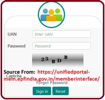 UAN Login Employee Signin Process at unifiedportal-mem.epfindia.gov.in