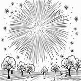Fireworks Coloring Pages  Free & Printable sketch template