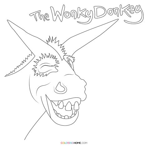 The Wonky Donkey Coloring Pages - Coloring Nation