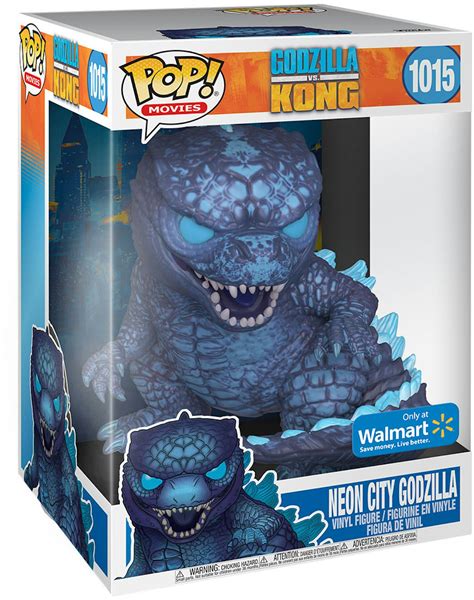 Funko Pop! Movies Godzilla vs. Kong Neon City Godzilla Walmart Exclusive 10 Inch Figure #1015