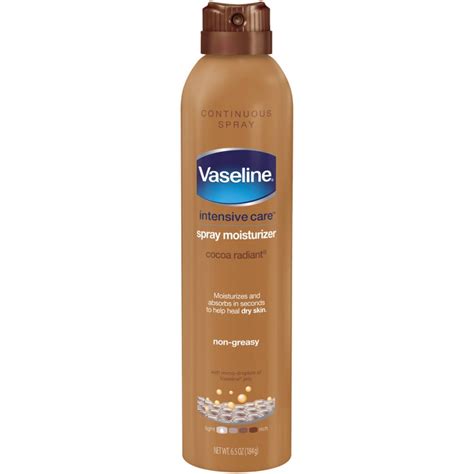 Vaseline - Vaseline Intensive Care Cocoa Radiant Spray Moisturizer ...