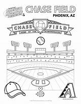 Mlb Coloring Pages Diamondbacks sketch template