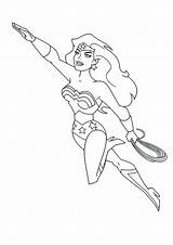 Wonder Woman Printable Coloring Pages sketch template