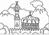 Masjid Coloring Pages At GetColoringscom  Free Printable Colorings sketch template