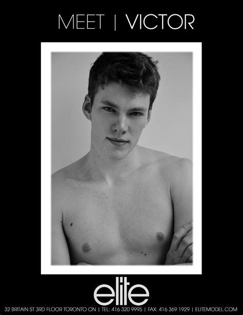 ELITE MODEL MANAGEMENT TORONTO : Meet VICTOR!