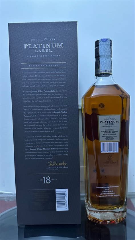 Johnnie Walker 18 years old Platinum Label - 1000ml - Catawiki