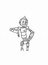 Robots coloring pages sketch template