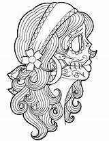 Sugar Skull Coloring Book  30 Pages Digital Download Etsy sketch template