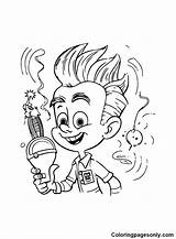 Jimmy Neutron For Kids Coloring Page  Free Printable Pages sketch template