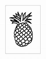 Pineapple Coloring Pages – Printable FREE sketch template
