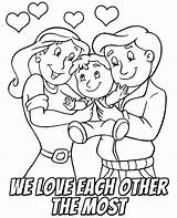 Parents Coloring Pages sketch template