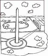 Presidents Day coloring Page Washington Monument This  sketch template