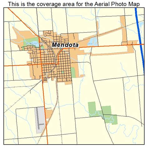 Aerial Photography Map of Mendota, IL Illinois