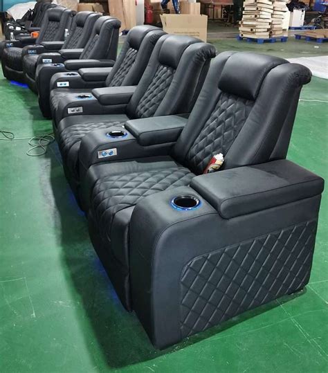 Movie Theatre Seating With LED Lighting - Home Theater Seating