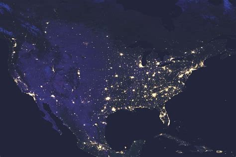 United States Satellite Map