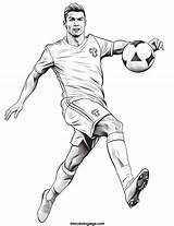 25 Cristiano Ronaldo Coloring Pages For Kids  Free Download sketch template