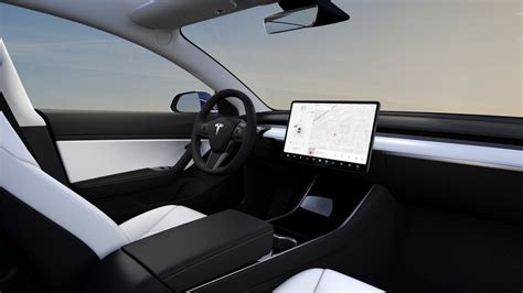 Tesla Model S Black White Interior