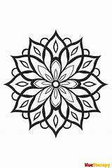 Relax And Unwind With Simple Mandala Coloring Pages  sketch template