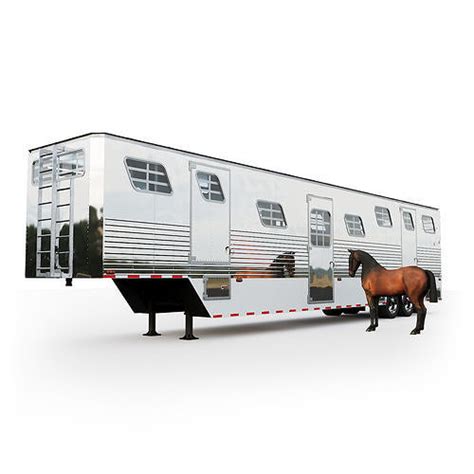 3D model Horse Semi Trailer with horse VR / AR / low-poly | CGTrader