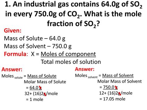 PPT - Mole Fraction PowerPoint Presentation, free download - ID:2364631