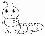 Cute Caterpillar Coloring Pages – Printable FREE sketch template