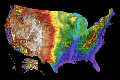Elevation Map Of The United States Map Of The World Images And Photos | The Best Porn Website
