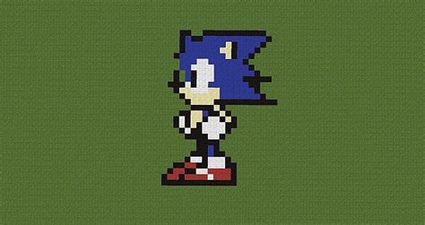 Sonic Pixel Art 1.20.2/1.20.1/1.20/1.19.2/1.19.1/1.19/1.18/1.17.1/Forge/Fabric projects minecraft