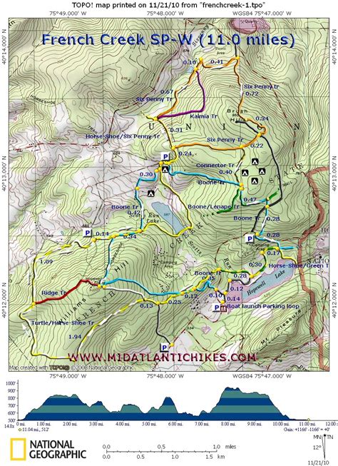 French Creek State Park Map – Map Of The Usa With State Names