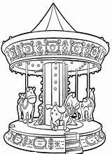 Free Carousel Coloring Pages PDF To Print  Coloringfoldercom sketch template