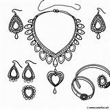 Vintage jewelry coloring page Download Or Print For Free sketch template