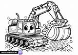 Excavator Patents Hitch Drawing Sketch Coloring Page sketch template
