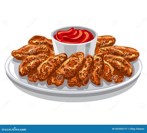 Roasted Chicken Wings Stock Illustrations – 1,550 Roasted Chicken Wings Stock Illustrations ...