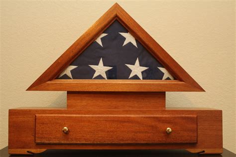 Military Burial Flag Display Case