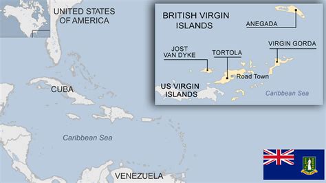 Us And British Virgin Islands Map - Edyth Haleigh