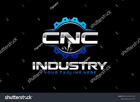 Cnc Lathe Machine Logo Computer Numerical Stock Vector (Royalty Free ...