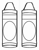 Free Printable Crayons Template sketch template